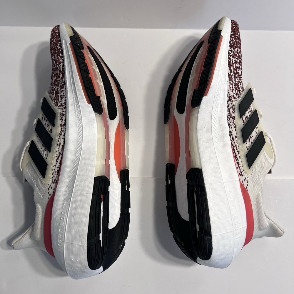Adidas Ultraboost Red White Speckled Men's 14 Running Shoes Boost - Picture 7 of 11